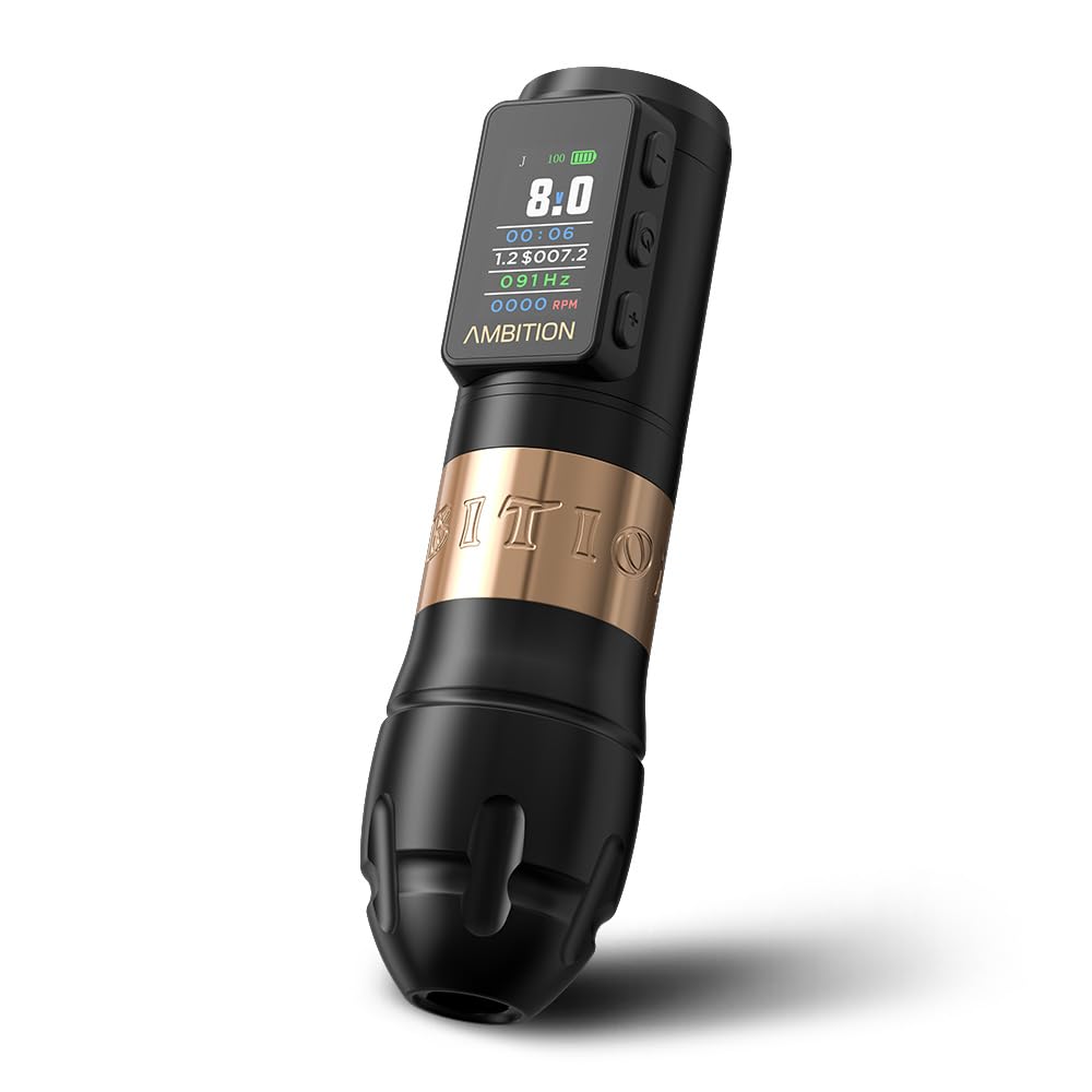 Amazon.com: Ambition Vibe Max Wireless Tattoo Machine with 1800mAh